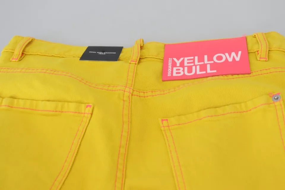 Dsquared² Sarı Pamuklu Düşük Bel Kot Pantolon Cool Girl Jeans